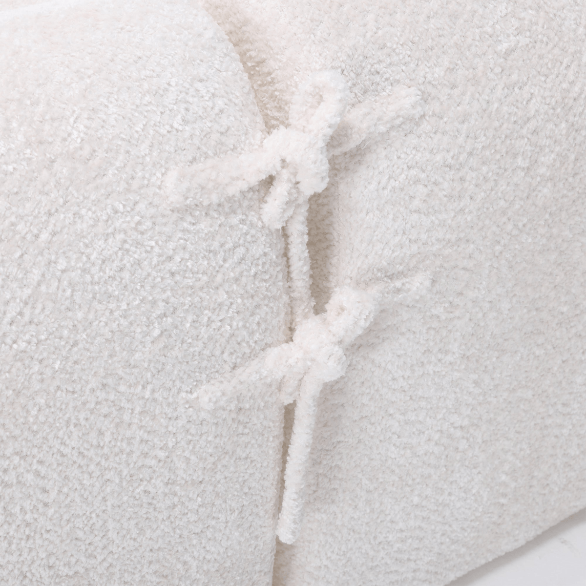 3 - Seater Boucle L - Shaped Sofa with Chaise – Beige - 