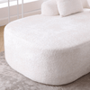 3 - Seater Boucle L - Shaped Sofa with Chaise – Beige - 