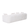 3 - Seater Boucle L - Shaped Sofa with Chaise – Beige - 