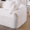 3 - Seater Boucle L - Shaped Sofa with Chaise – Beige - 