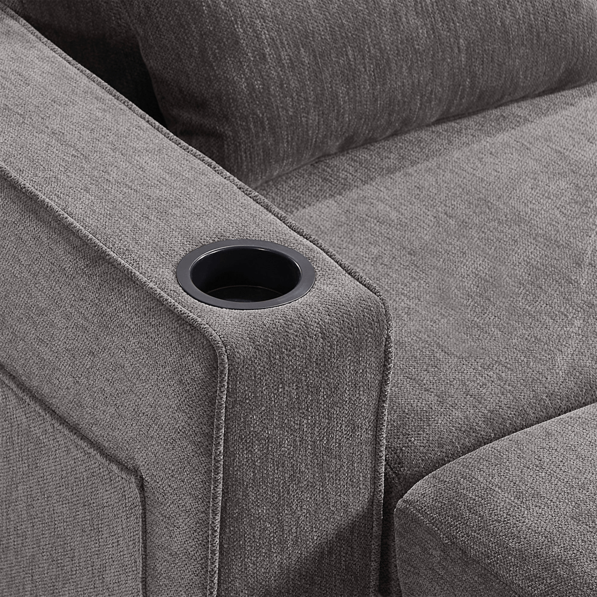 61" Grey Pull - Out Loveseat Sofa Bed - 