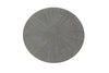 Antique Gray Round Coffee Table with Open Shelf - Coffee Table