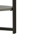 Antique Gray Round Coffee Table with Open Shelf - Coffee Table