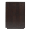 Denman Nightstand Dark Brown - Handcrafted Solid Mango Wood Side Table - 