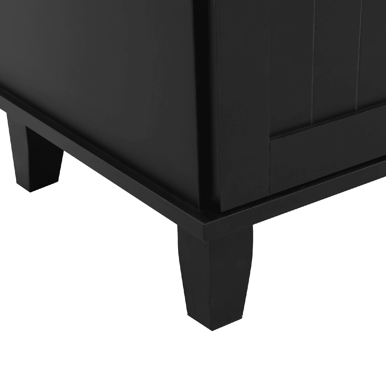 Farmhouse Kitchen Island Set with Drop Leaf, Storage & 2 Stools – Black & Rustic Brown - AnelityKitchen Island SetSH000234AAB - 36067572