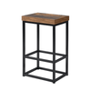 Farmhouse Kitchen Island Set with Drop Leaf, Storage & 2 Stools – Black & Rustic Brown - AnelityKitchen Island SetSH000234AAB - 36067572