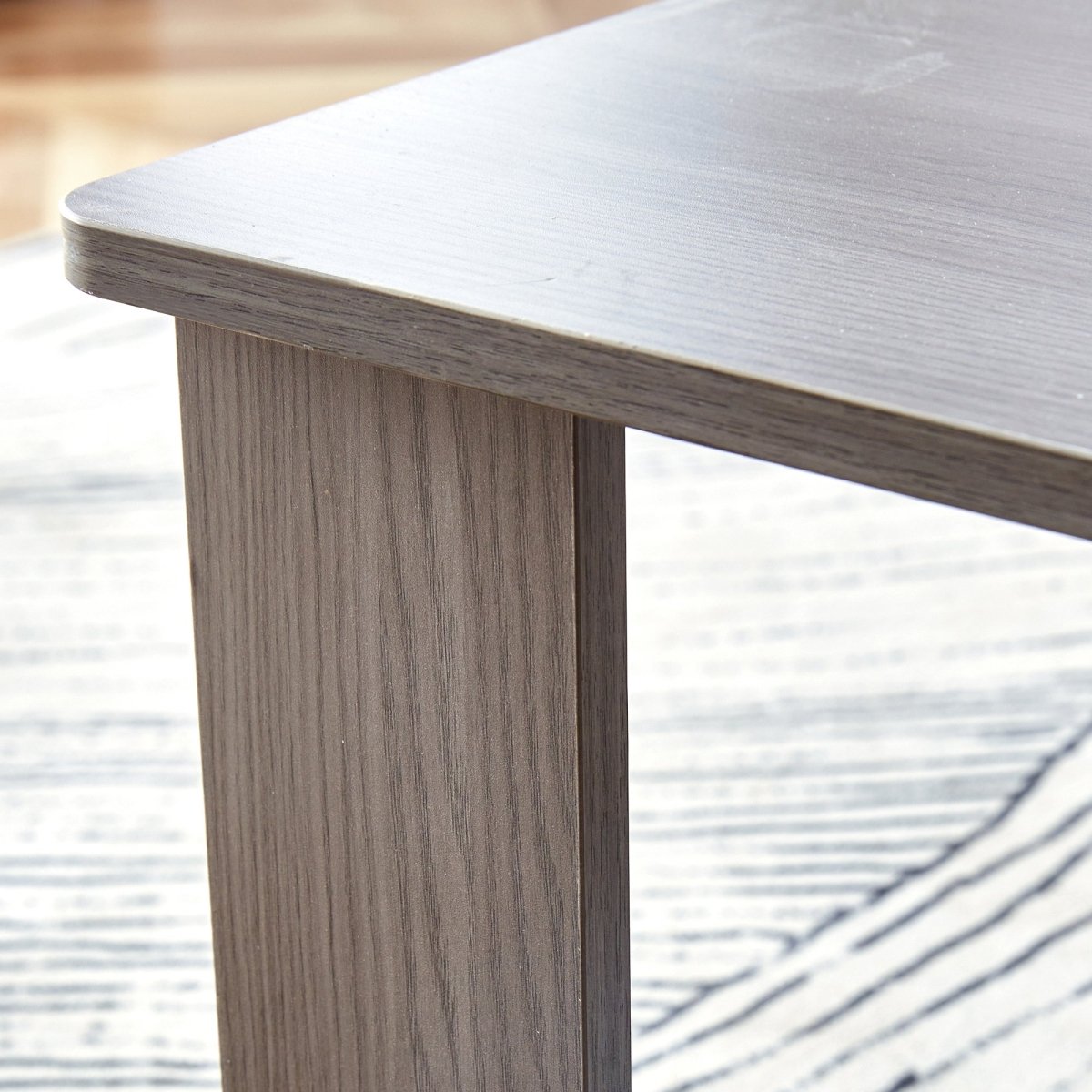 Gray Industrial Rectangular MDF Coffee Table - Coffee Table