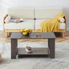 Gray Industrial Rectangular MDF Coffee Table - Coffee Table