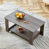 Gray Industrial Rectangular MDF Coffee Table - Coffee Table