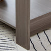 Gray Industrial Rectangular MDF Coffee Table - Coffee Table
