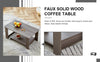 Gray Industrial Rectangular MDF Coffee Table - Coffee Table