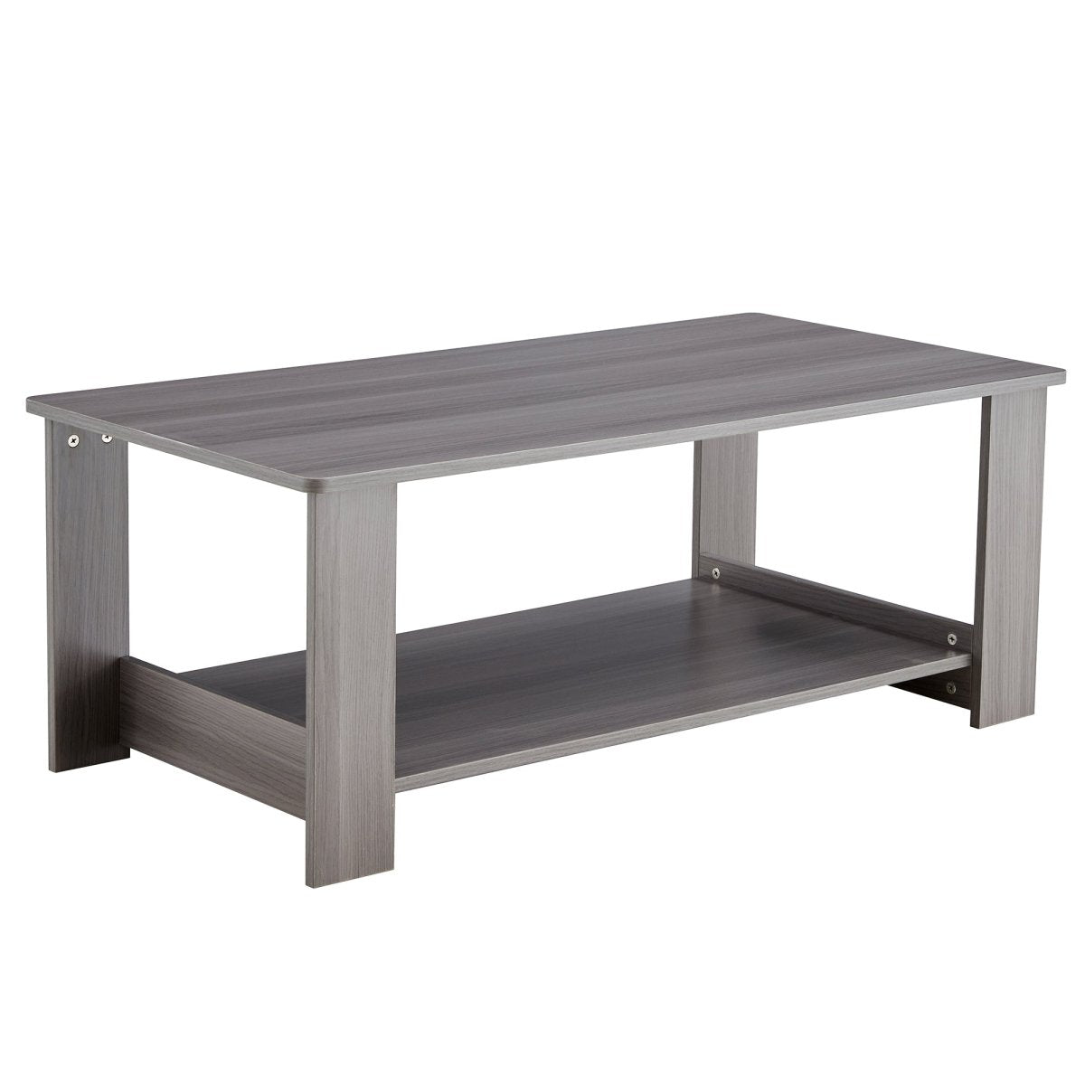 Gray Rectangular MDF Coffee Table – 43" - Coffee Table