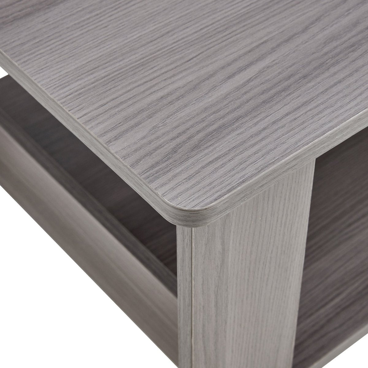 Gray Rectangular MDF Coffee Table – 43" - Coffee Table