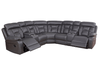 Luxury Grey Reclining Sofa – Faux Leather - 