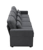 Modern 4 - Seat Sofa with Storage Pockets – Dark Gray - Sofa