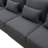 Modern 4 - Seat Sofa with Storage Pockets – Dark Gray - Sofa
