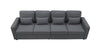 Modern 4 - Seat Sofa with Storage Pockets – Dark Gray - Sofa