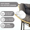 Modern Rattan Rocking Lounge Chair with Cotton Cushion - Rocking Chair