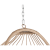 Outdoor Rattan Hanging Swing Chair with Red Cushions - Hanging Chair
