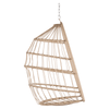 Outdoor Rattan Hanging Swing Chair with Red Cushions - Hanging Chair