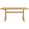 Retro 6 - Piece Trestle Dining Table Set with Upholstered Chairs & Bench – Natural Wood - AnelityDining Table SetSP000052AAA - 36067522
