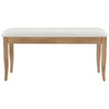 Retro 6 - Piece Trestle Dining Table Set with Upholstered Chairs & Bench – Natural Wood - AnelityDining Table SetSP000052AAA - 36067522