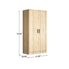 Stylish & Spacious 2 - Door Wardrobe with Multiple Shelves for Optimal Storage - AnelityBG3825372 - 36154196723706833528