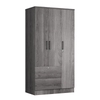 Symphony Wardrobe Closet with Two Spacious Drawers | Premium Engineered Wood | Versatile Storage Solutions - AnelityBG3680101 - 36154192724994158393