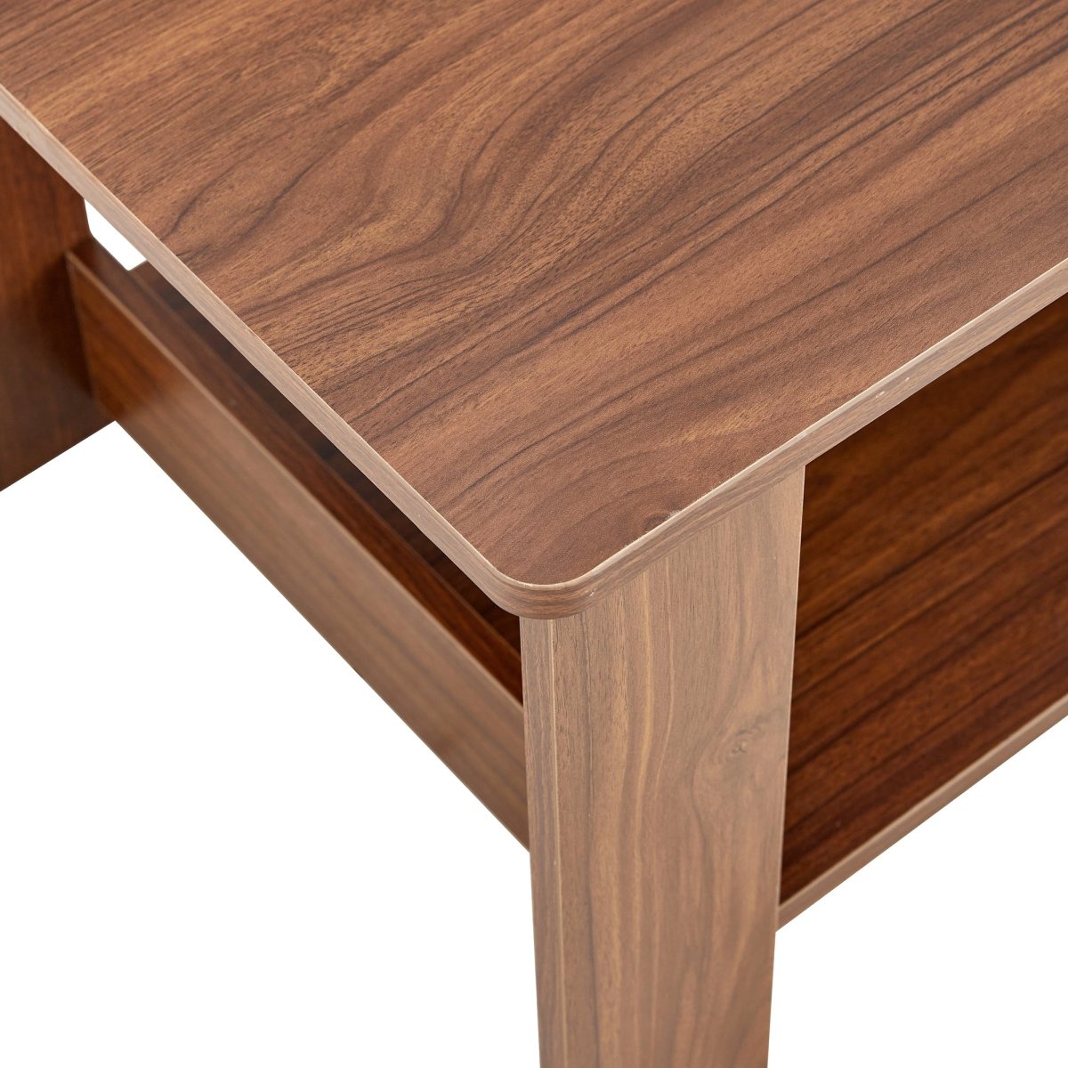 Walnut Rectangular MDF Coffee Table – 35" - Coffee Table