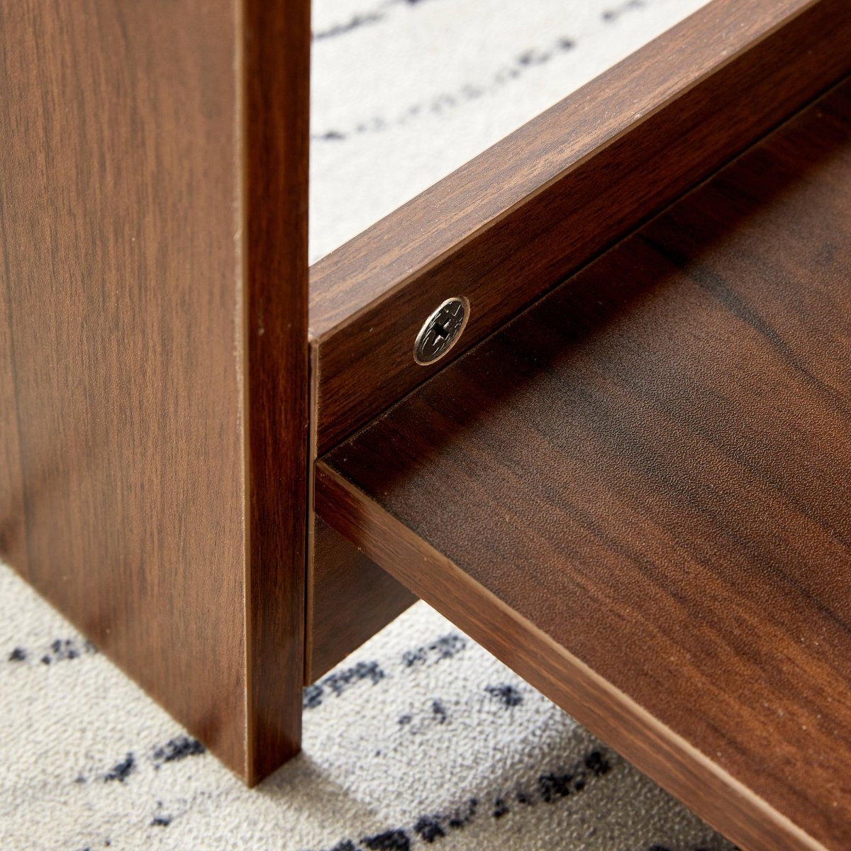 Walnut Rectangular MDF Coffee Table – 35" - Coffee Table